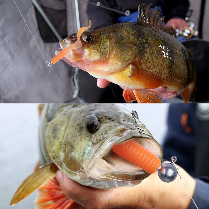 Goture Round Lead Jig Head Hooks for Freshwater & Saltwater Fishing, Swimbait Jig Heads with Fishing Box, Ideal for Trout & Bass - Image 4